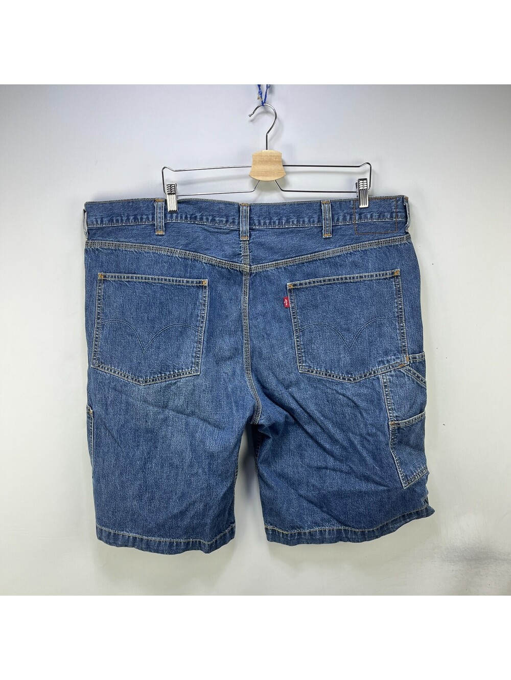 Vintage Levi’s Blue Denim Carpenter Jort Shorts Red Tab 44